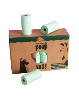 Bolsas de excrementos compostable y biodegradable